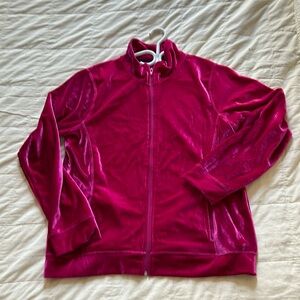 Pink track suit top